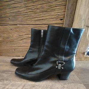 Anne Klein iflex Akverdi Black Boots Size 8M